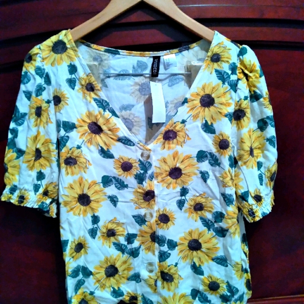 H&M Sunflower Shirt